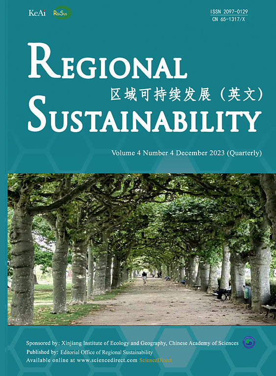 Go to journal home page - Regional Sustainability